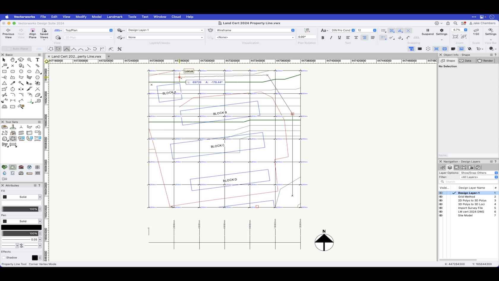 Property line tool vertex mode 2025 vectorworks university